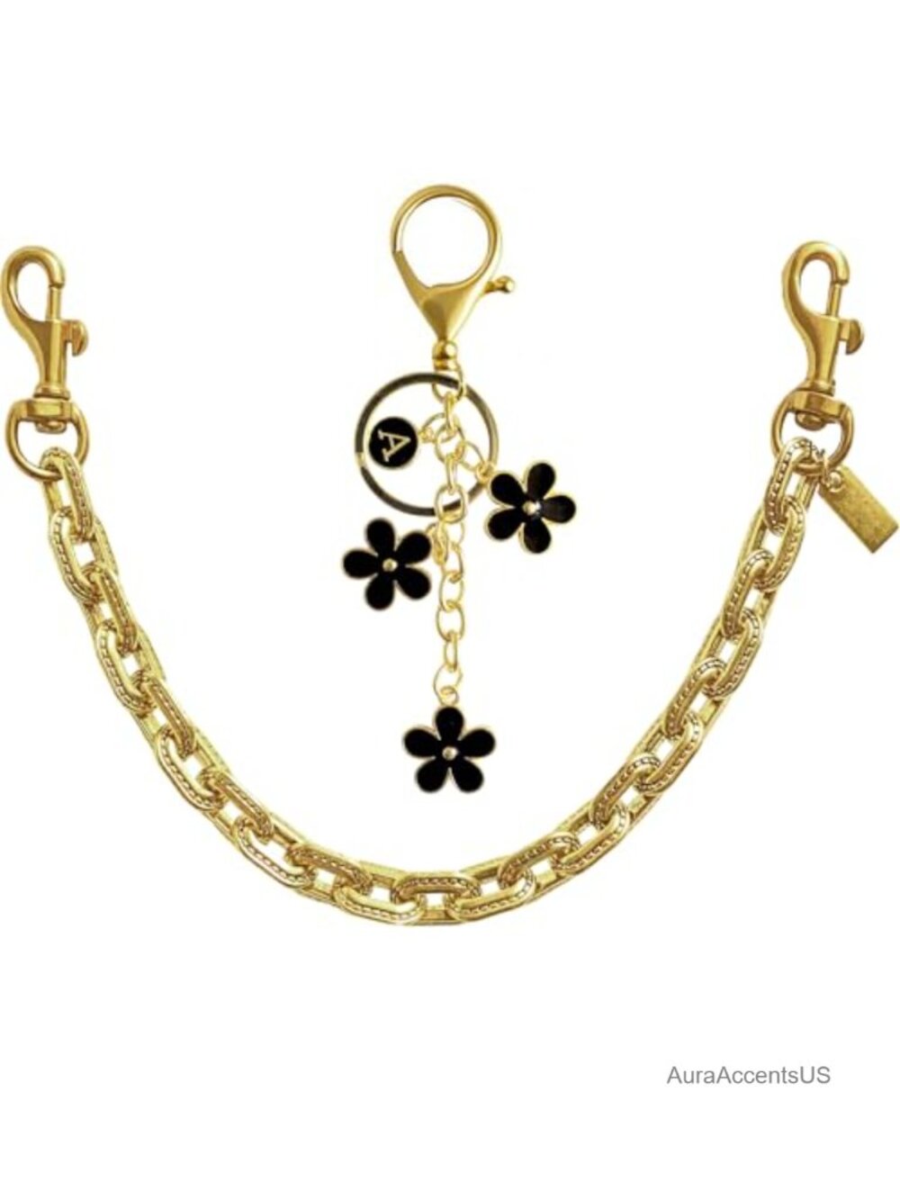 2 Pc Bag Charm Purse Extender Chain Keychain Alloy Lobster Clasp Handbag